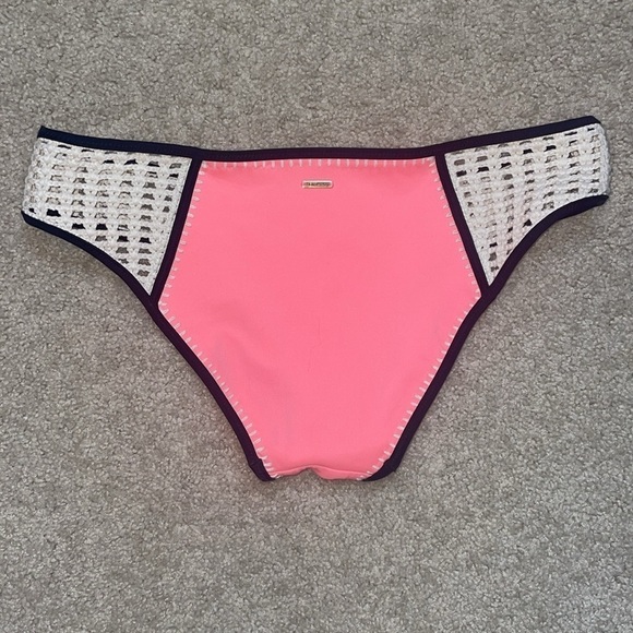 VICTORIA'S SECRET Crochet Neon Nectar Surf Bikini Swimsuit Bottoms - Picture 4 of 4